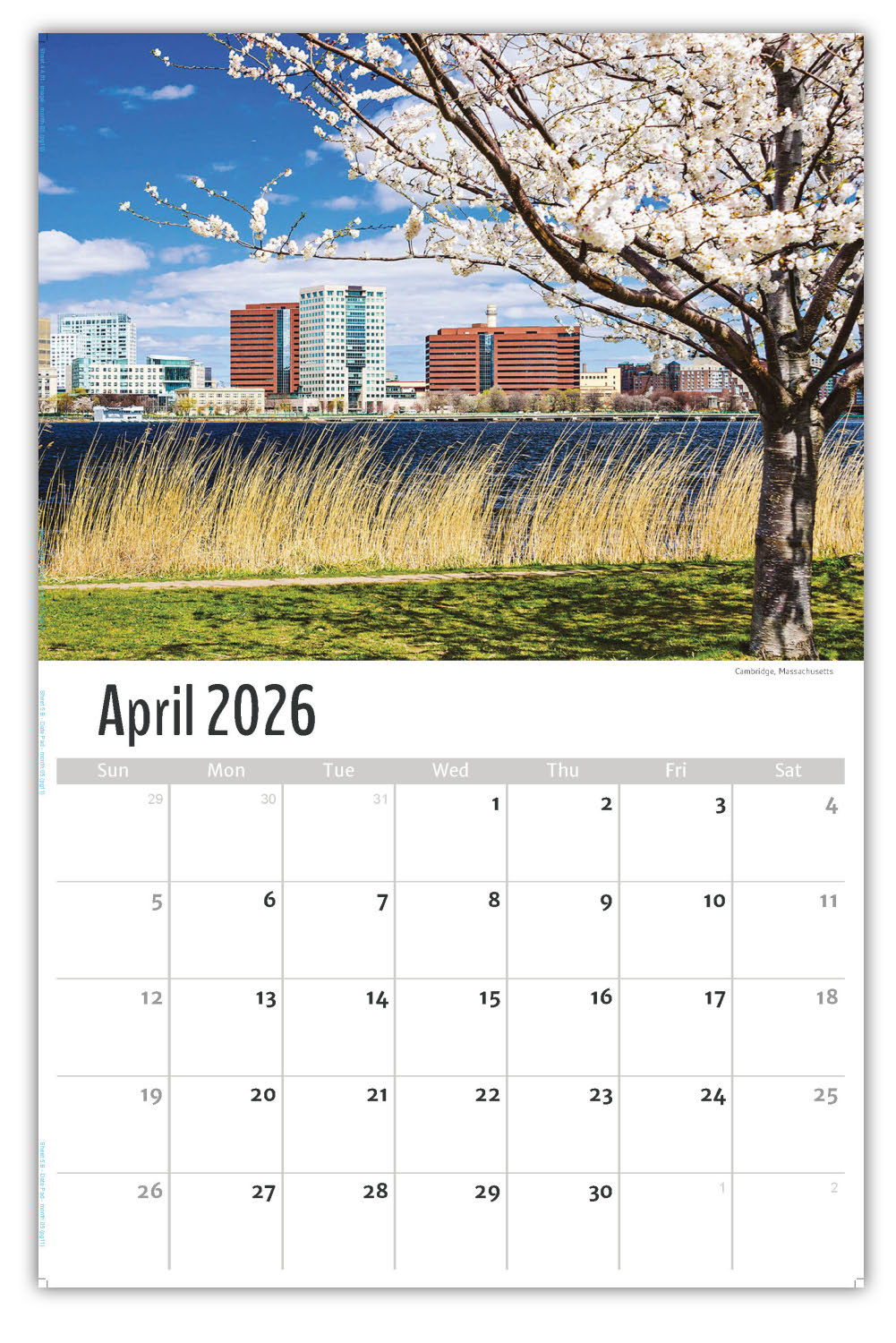 2026 Wall Calendar - Scenes of New England