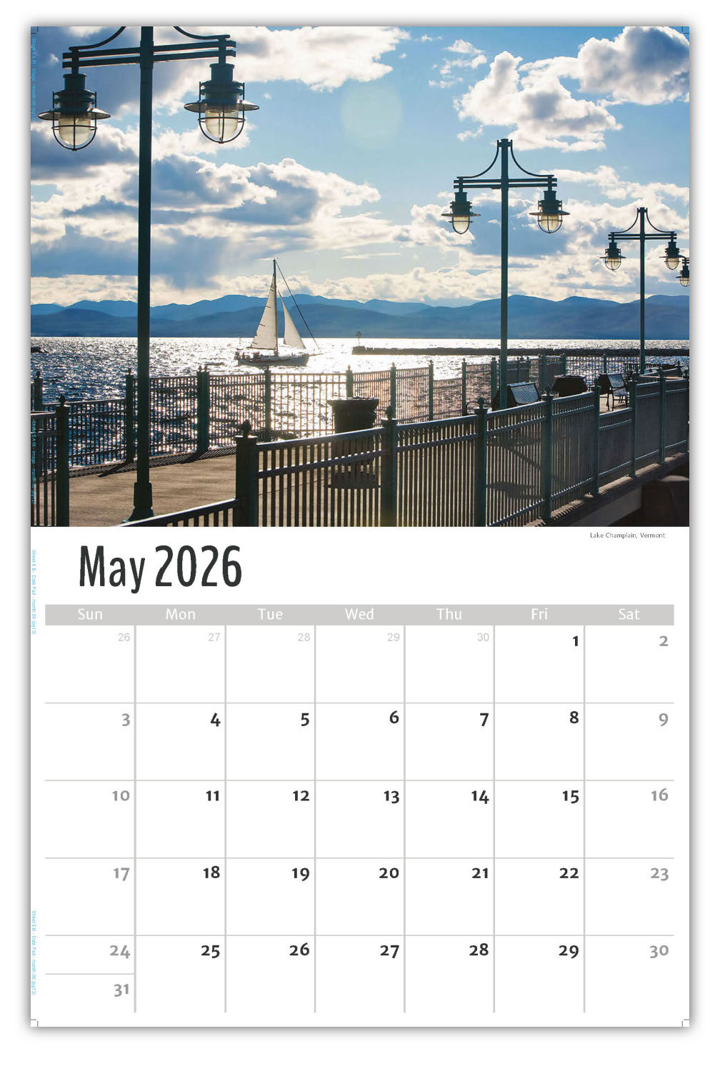 2026 Wall Calendar - Scenes of New England