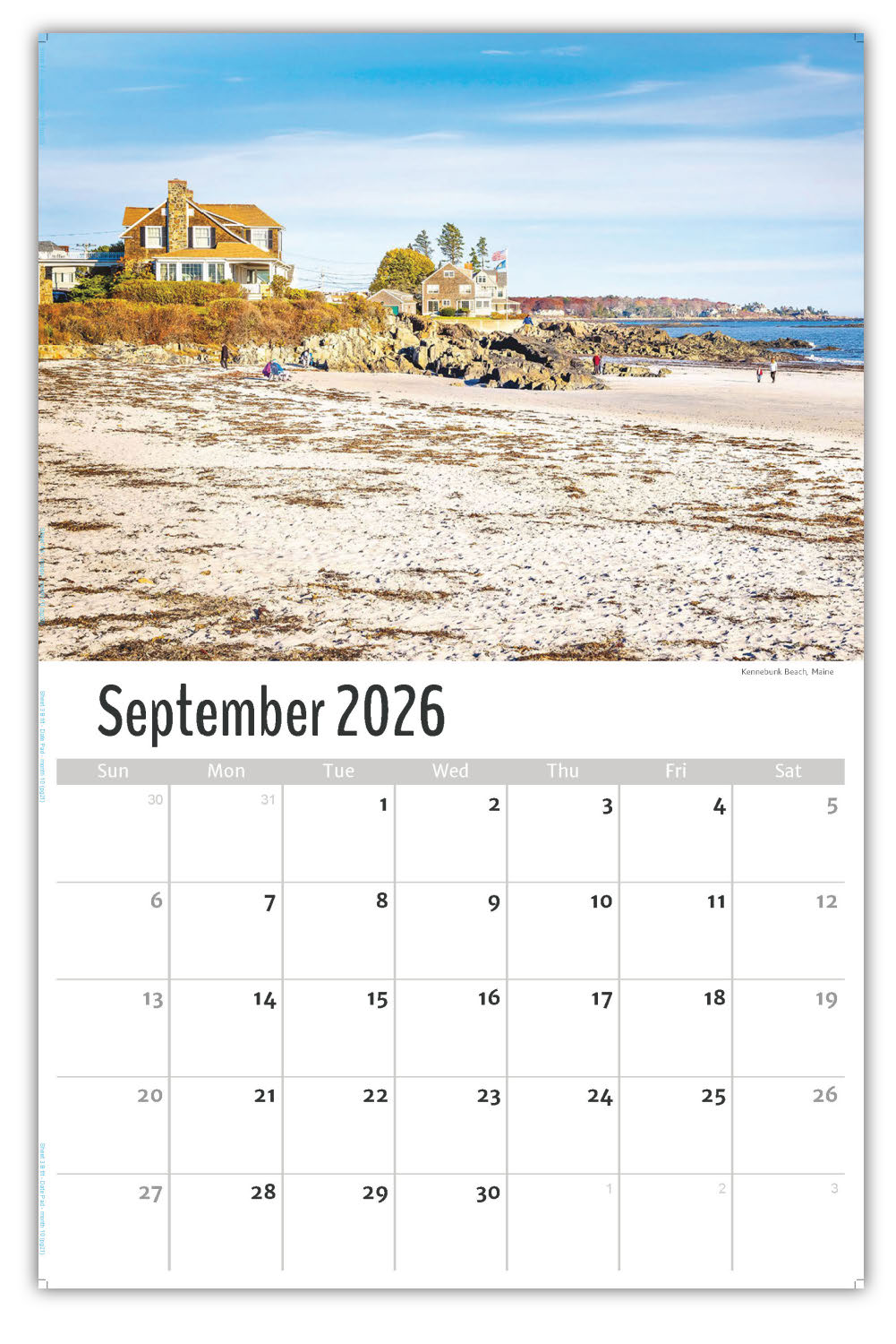 2026 Wall Calendar - Scenes of New England