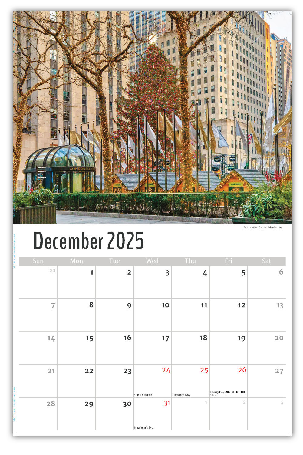 2026 Wall Calendar - Scenes of New York