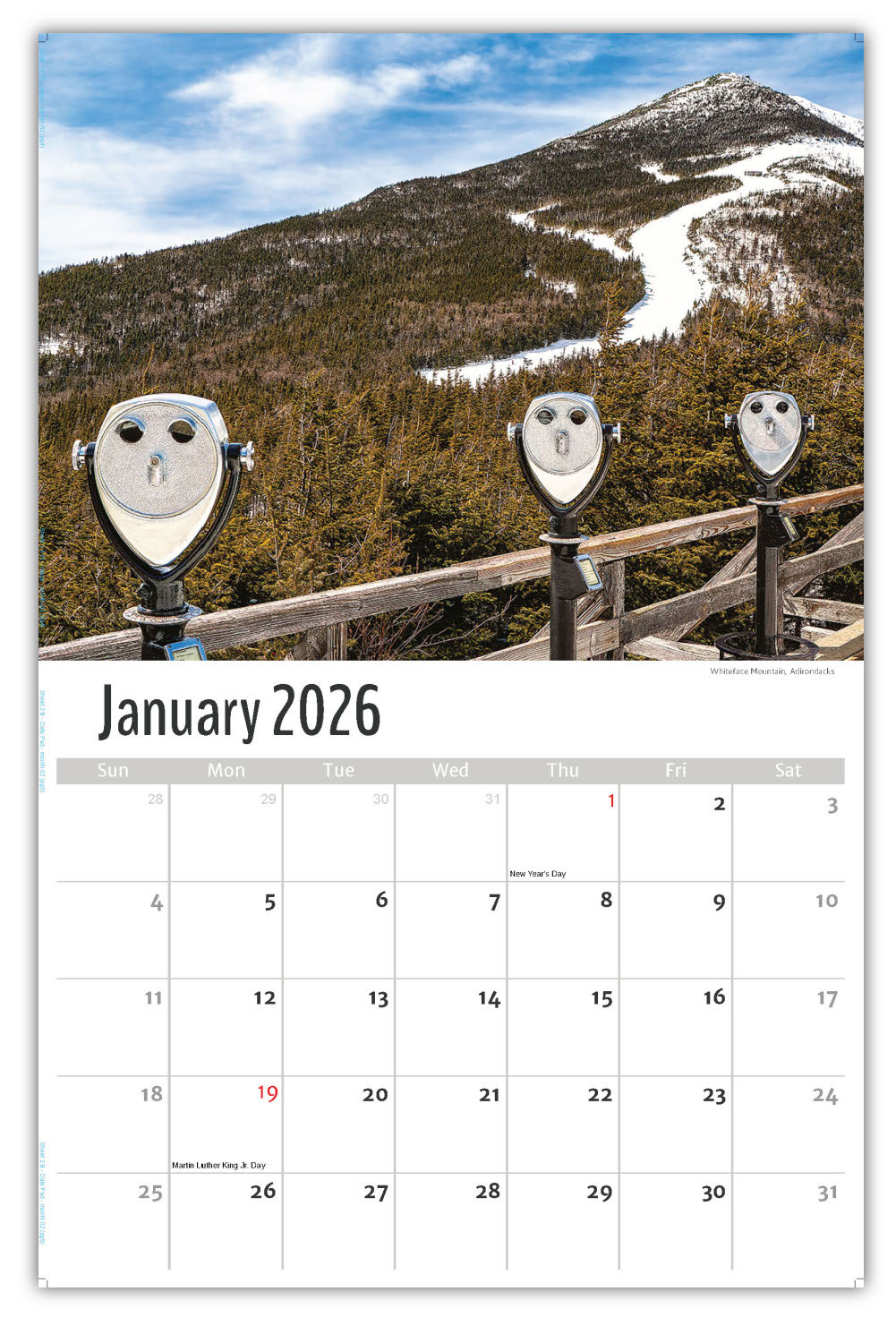 2026 Wall Calendar - Scenes of New York