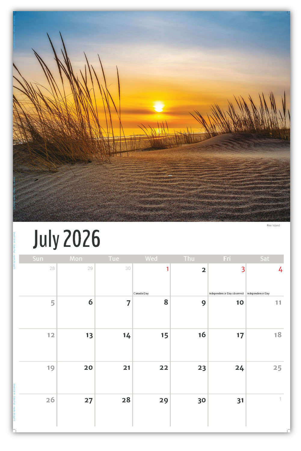 2026 Wall Calendar - Scenes of New York