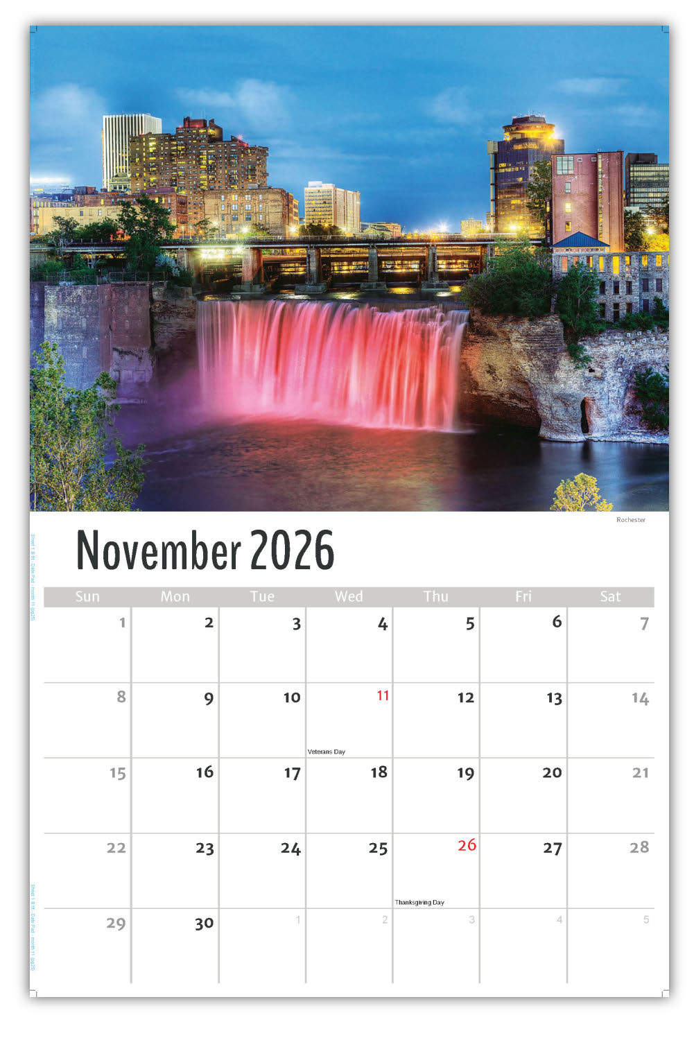 2026 Wall Calendar - Scenes of New York