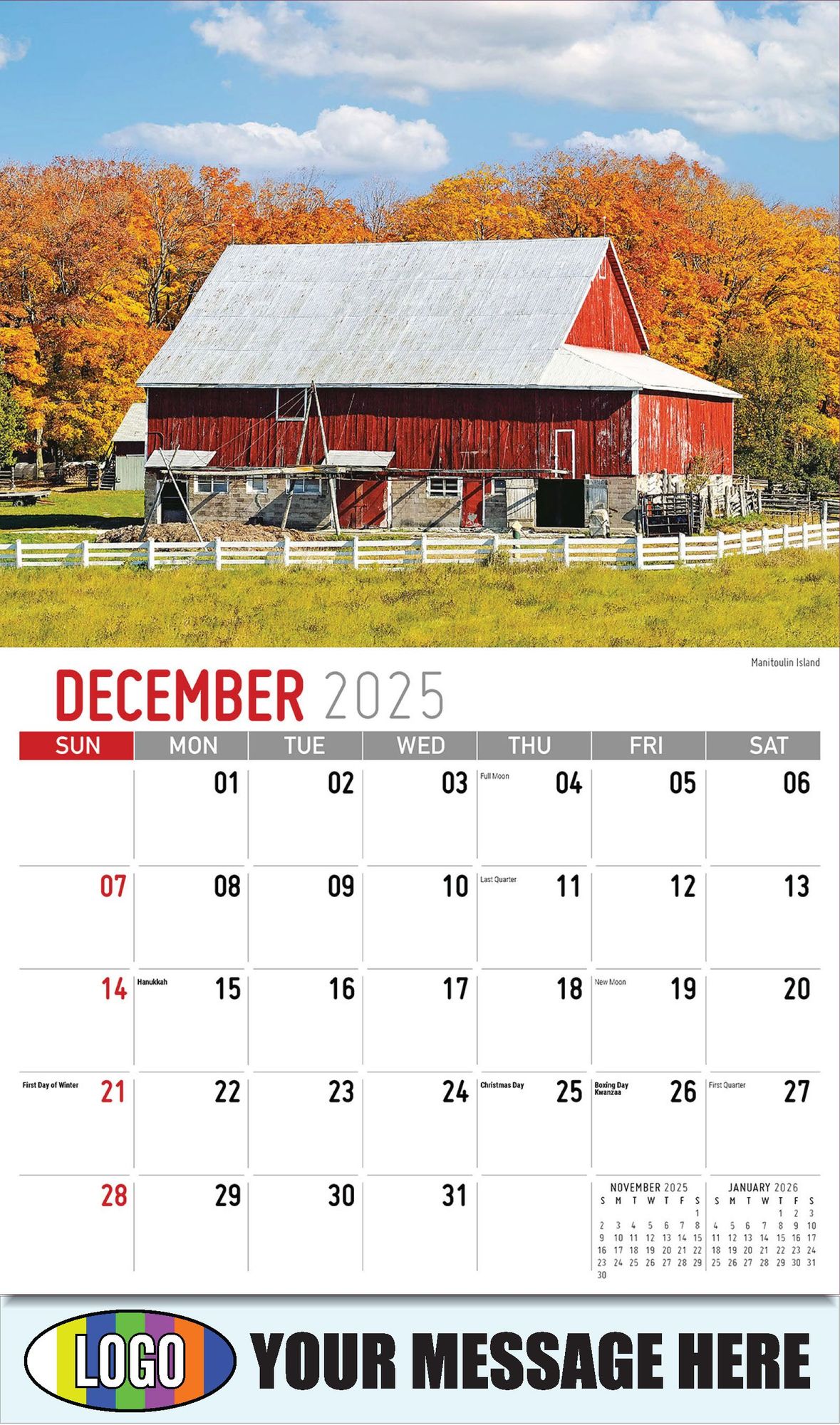 2026 Scenes of Ontario Business Promotional Calendar