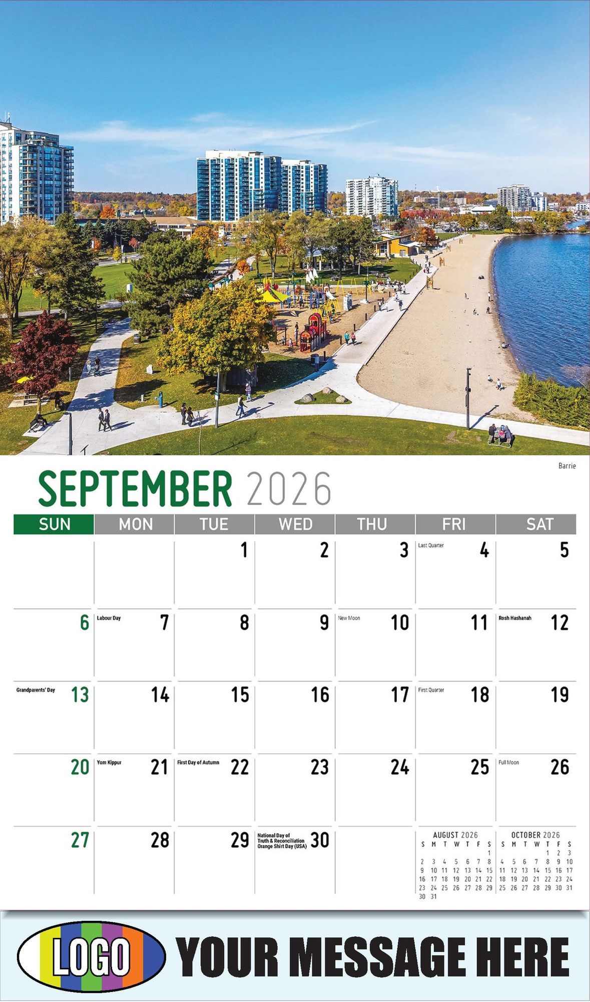 2026 Scenes of Ontario Business Promotional Calendar
