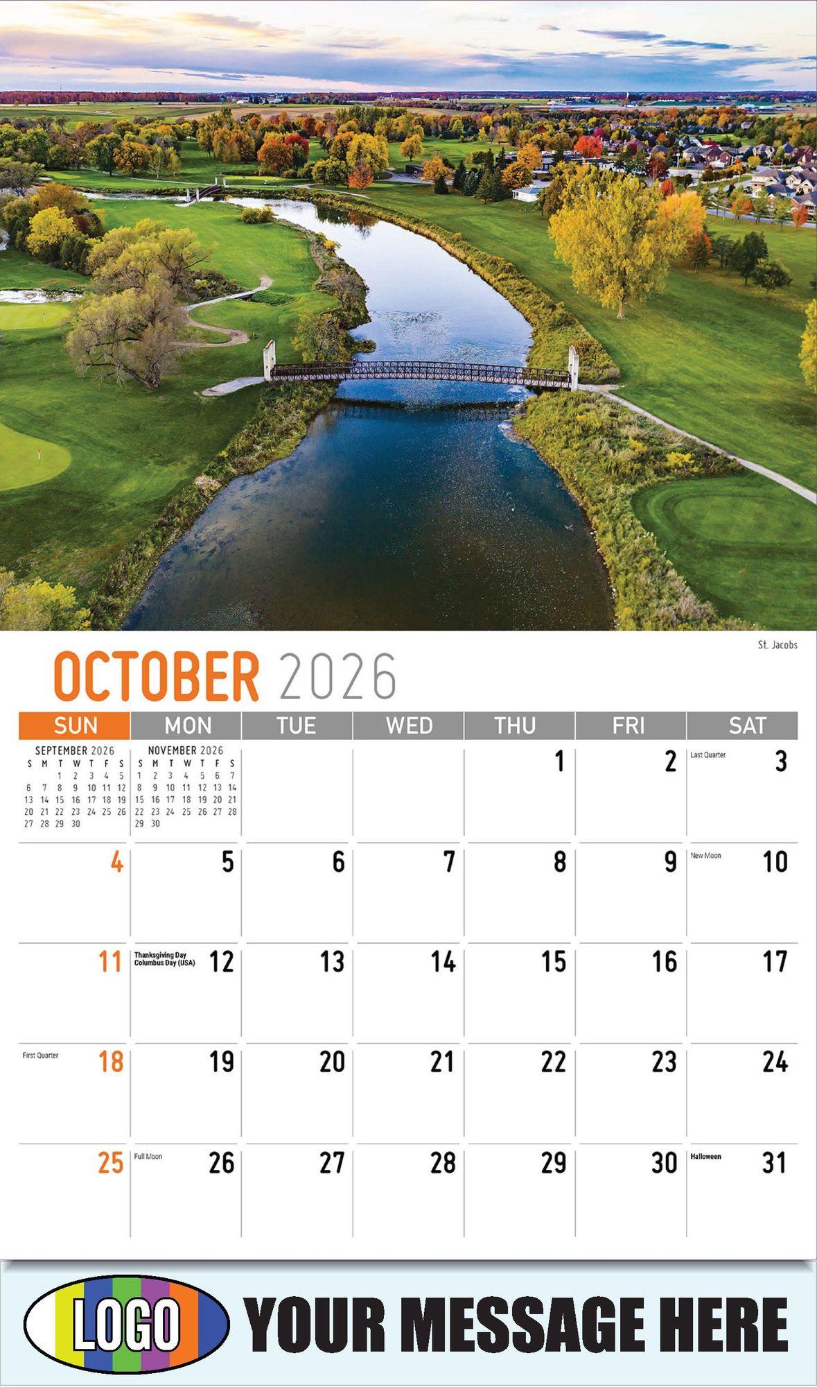 2026 Scenes of Ontario Business Promotional Calendar