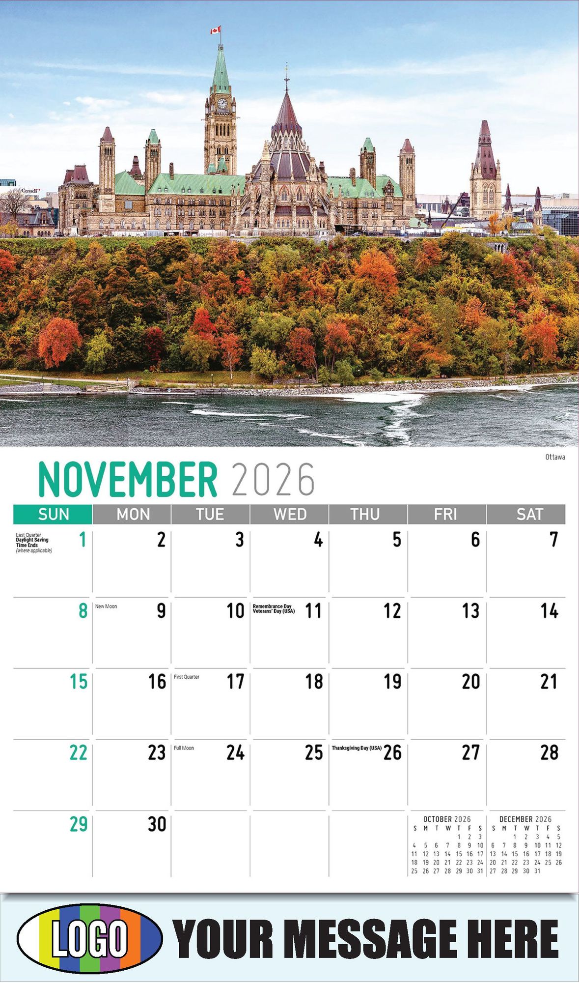 2026 Scenes of Ontario Business Promotional Calendar