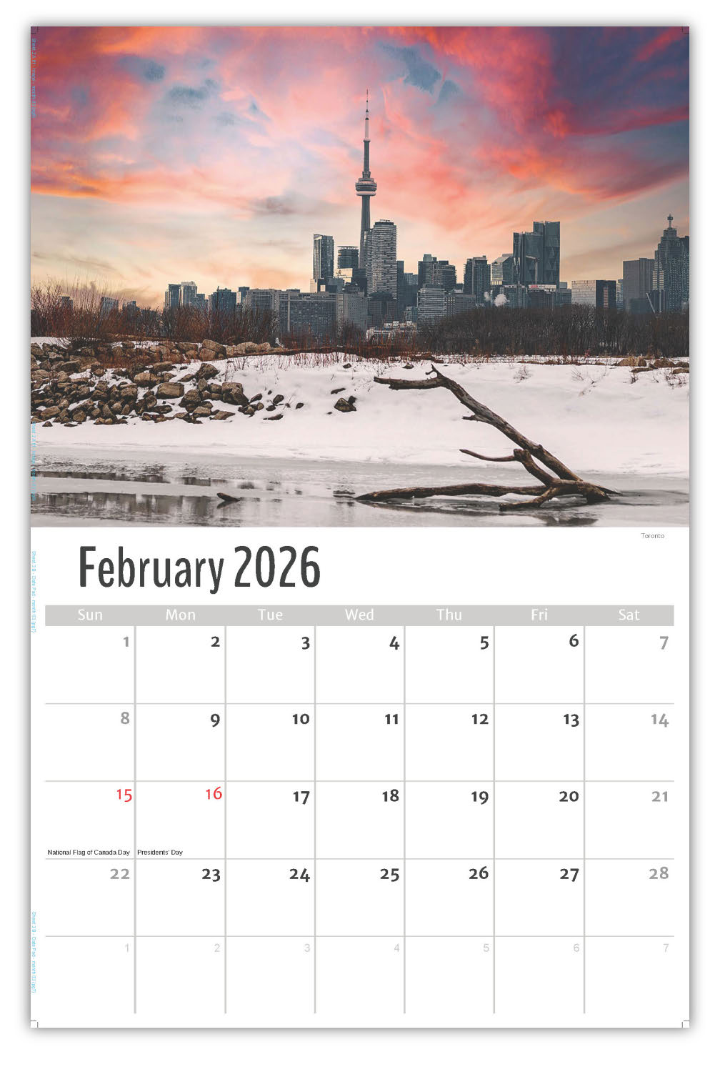 2026 Wall Calendar - Scenes of Ontario