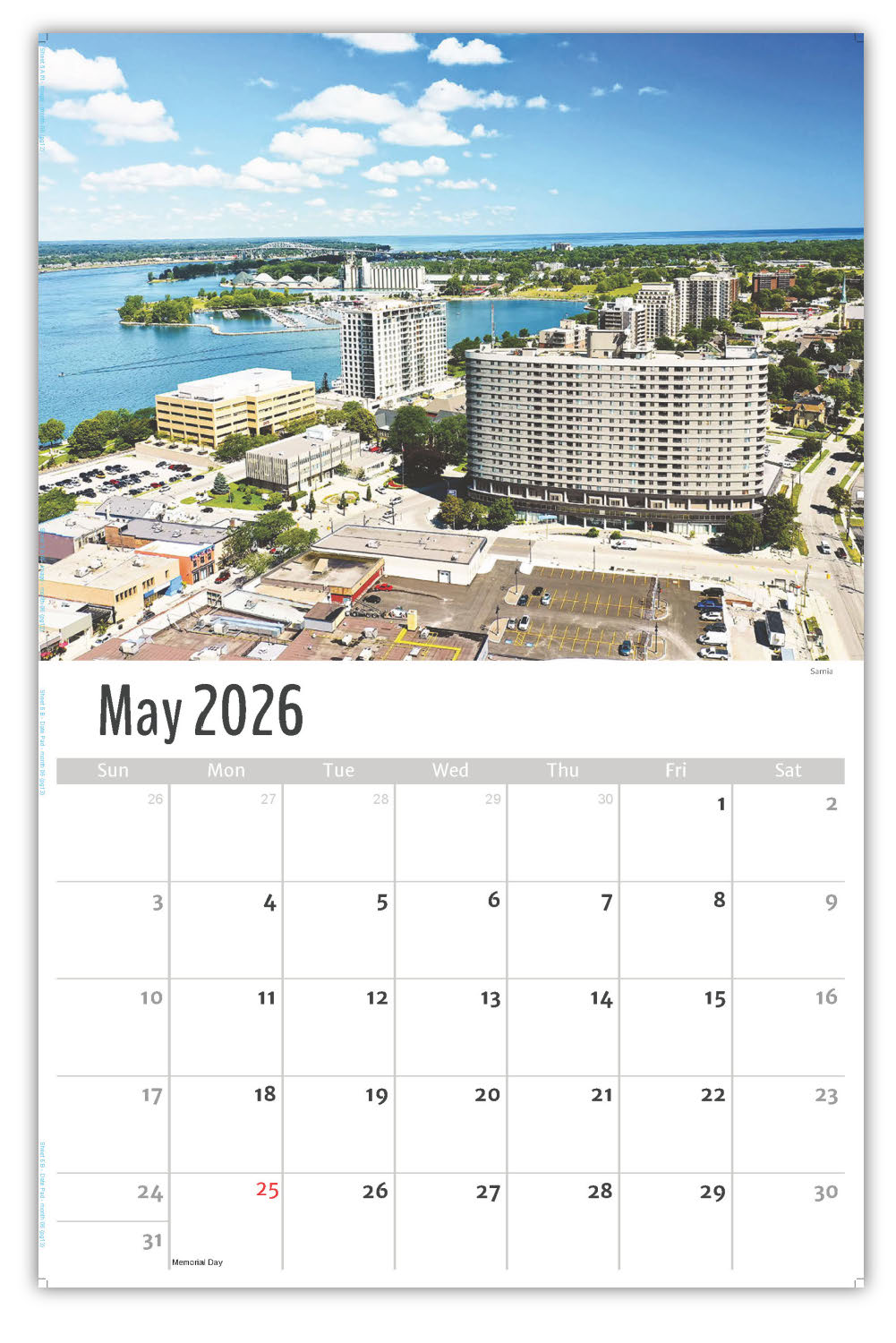 2026 Wall Calendar - Scenes of Ontario