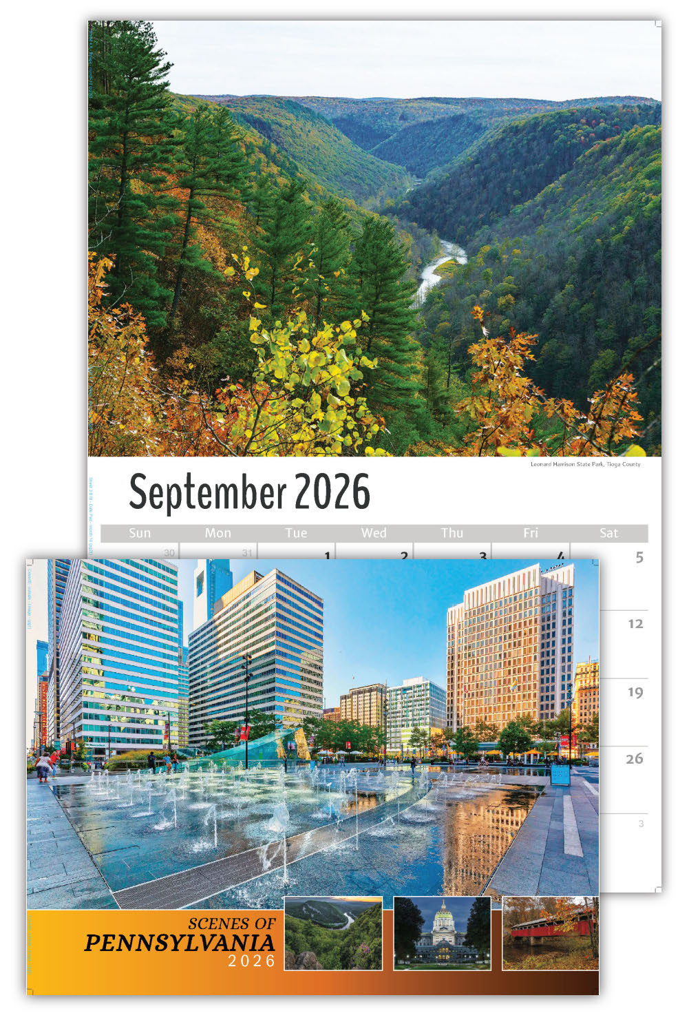 2026 Wall Calendar - Scenes of Pennsylvania