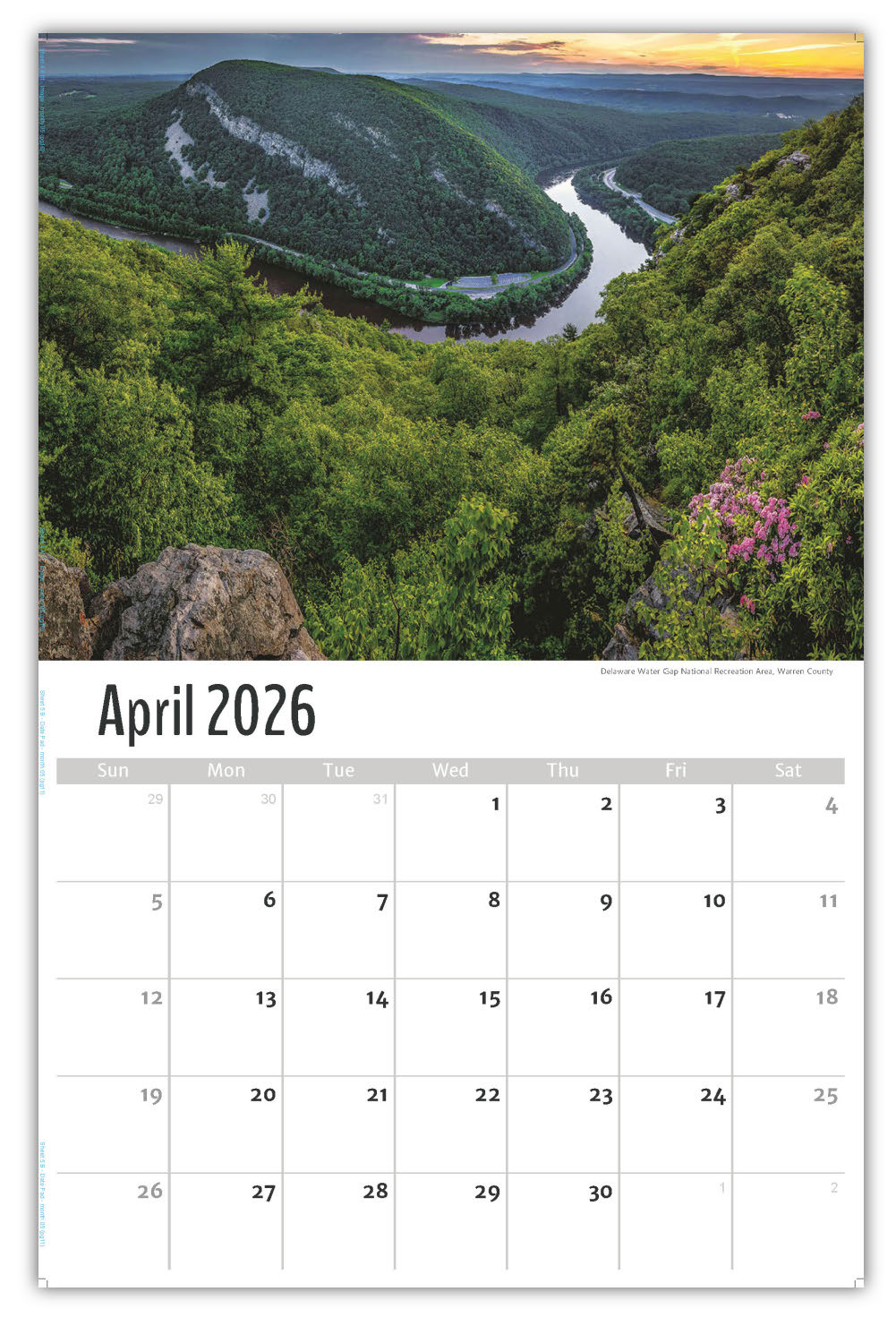 2026 Wall Calendar - Scenes of Pennsylvania