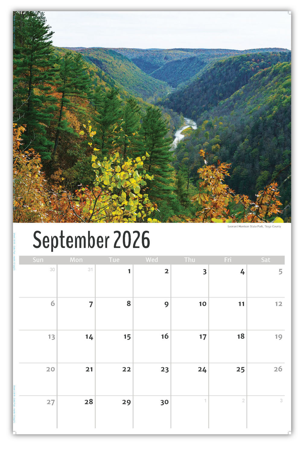2026 Wall Calendar - Scenes of Pennsylvania