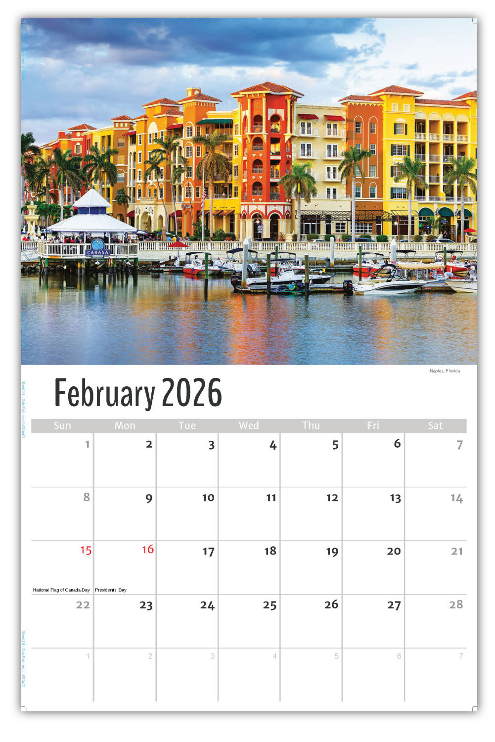 2026 Wall Calendar - Scenes of Southeast USA