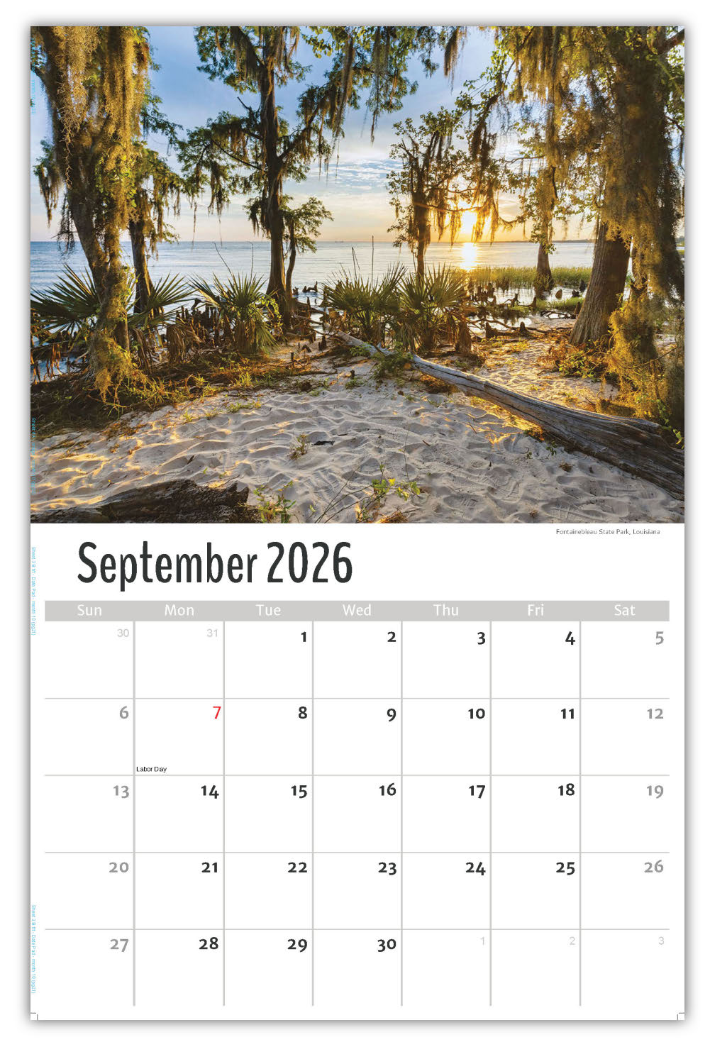 2026 Wall Calendar - Scenes of Southeast USA