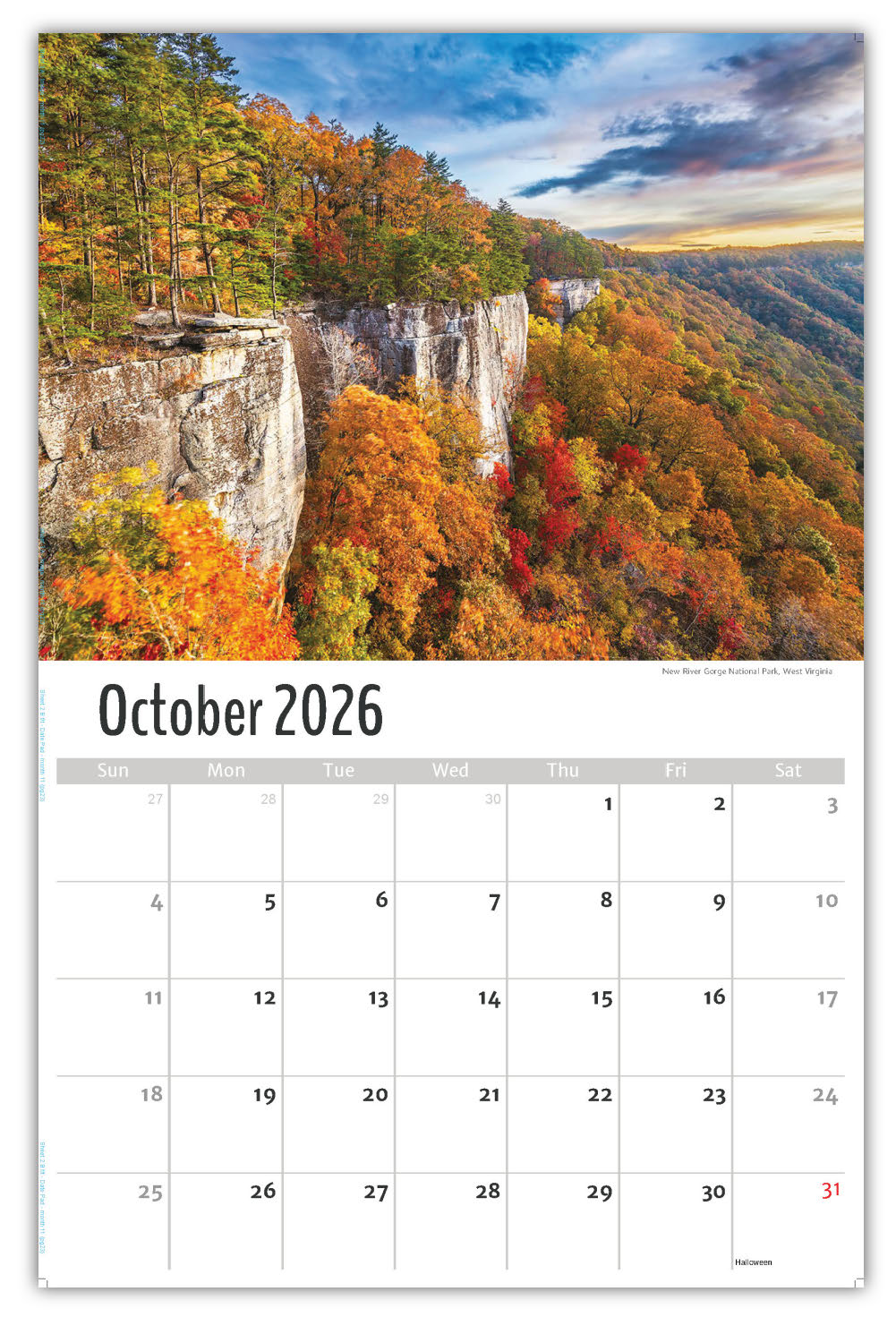 2026 Wall Calendar - Scenes of Southeast USA