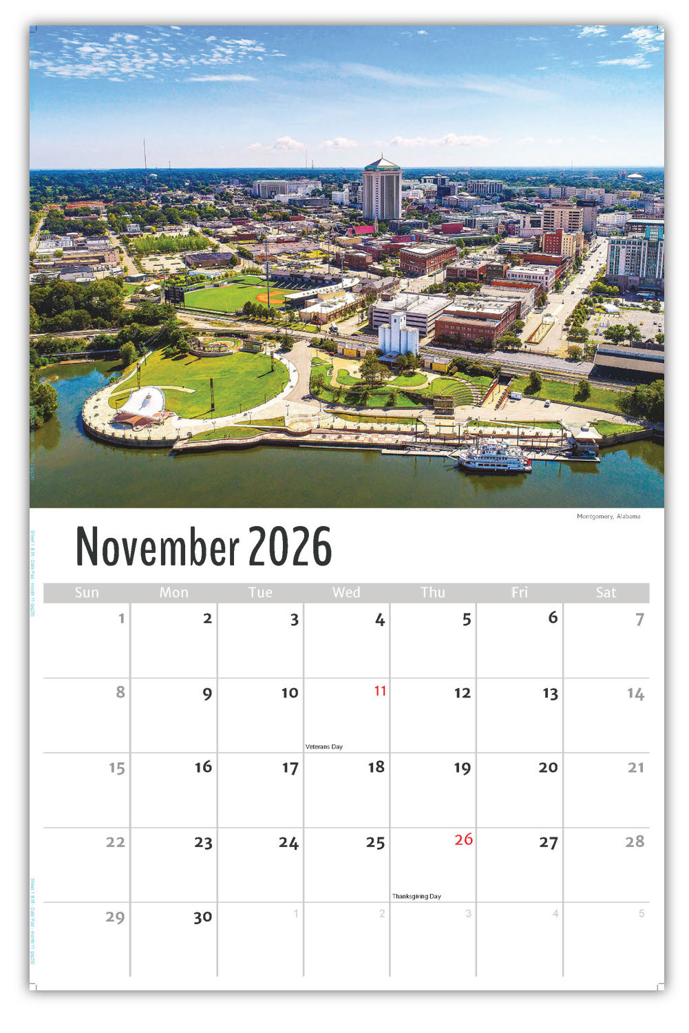 2026 Wall Calendar - Scenes of Southeast USA
