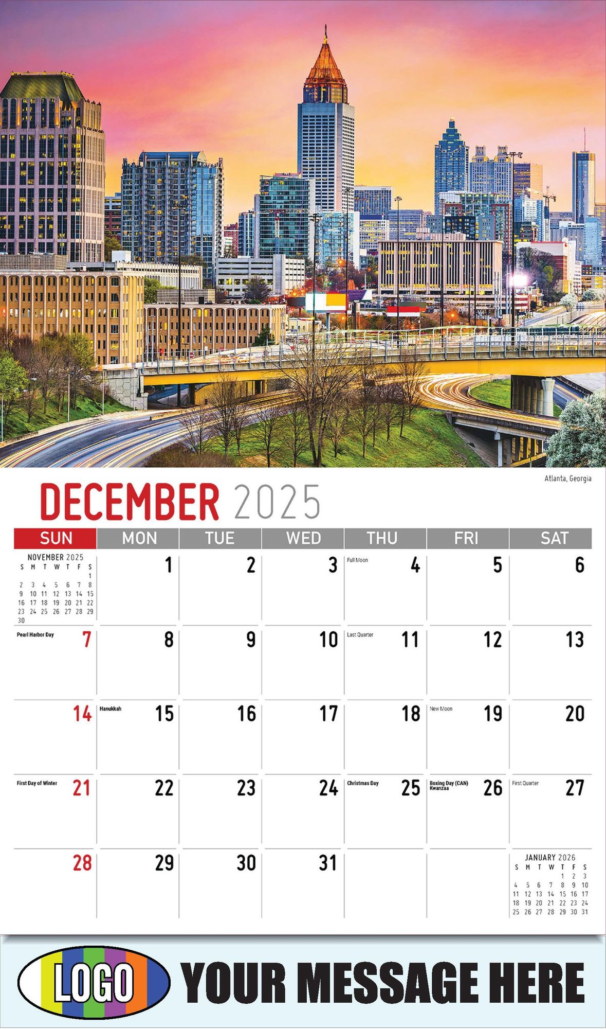 2026 Scenes of Southeast USA Business Promotional Calendar