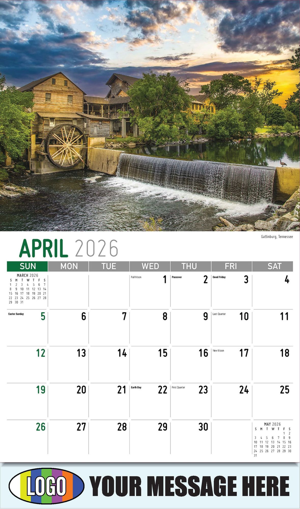 2026 Scenes of Southeast USA Business Promotional Calendar