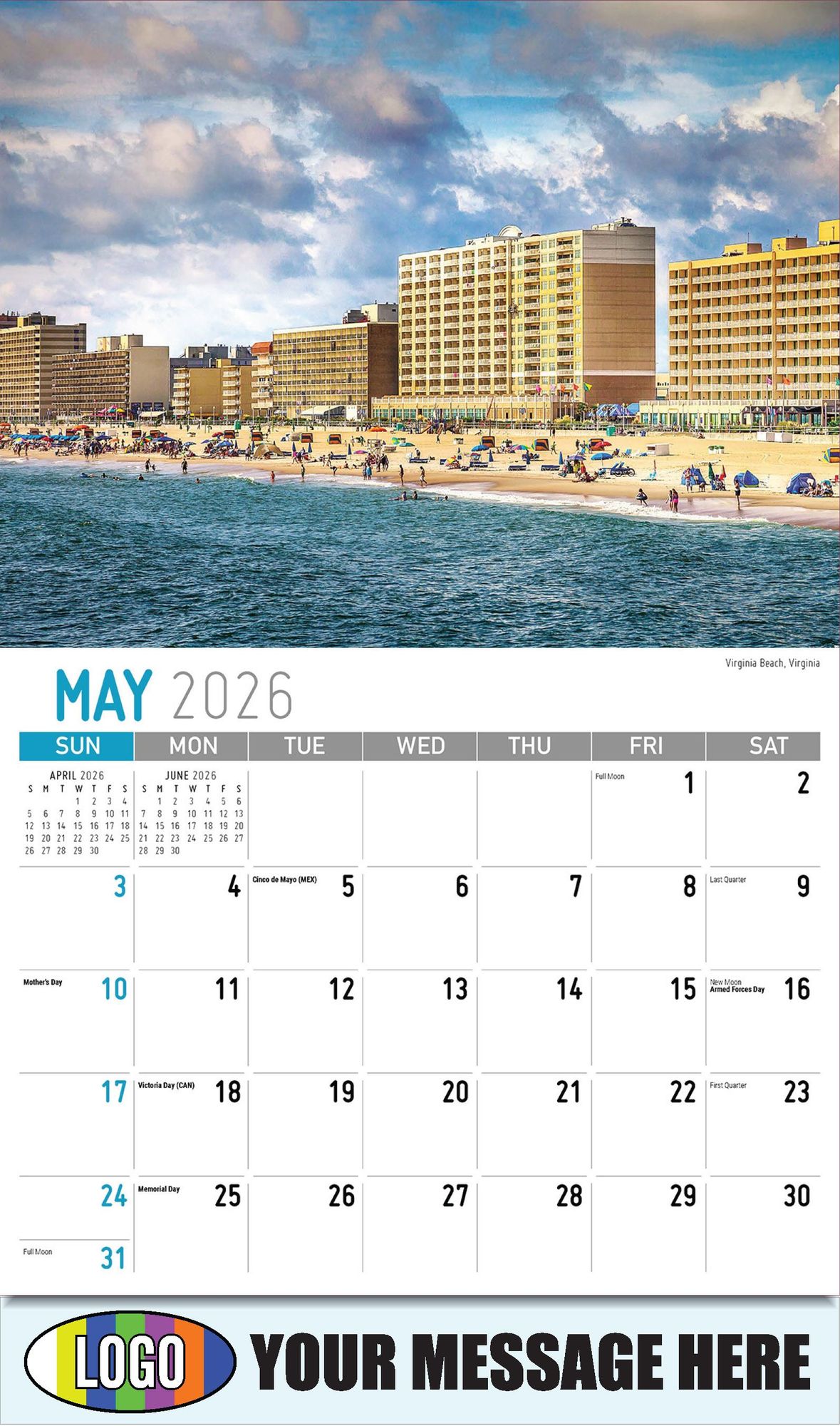 2026 Scenes of Southeast USA Business Promotional Calendar