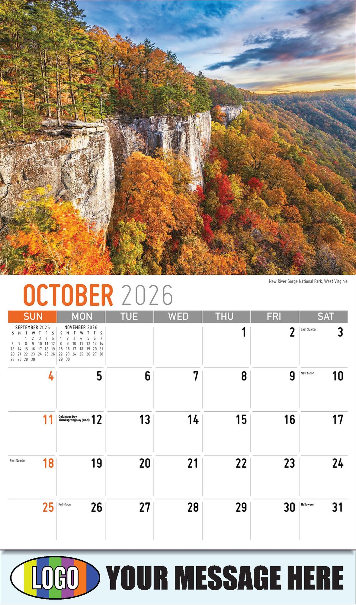 2026 Scenes of Southeast USA Business Promotional Calendar