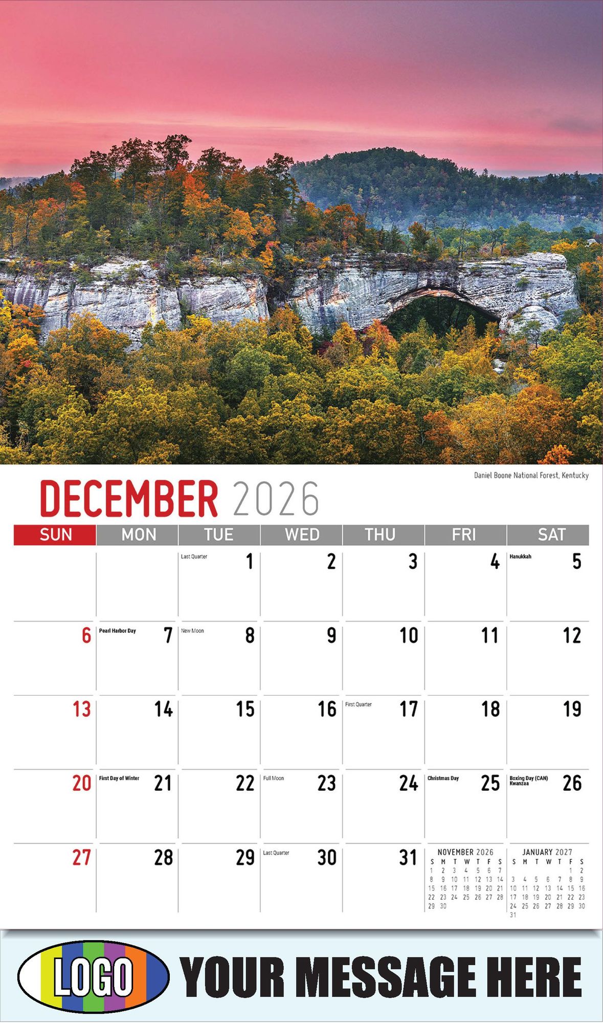 2026 Scenes of Southeast USA Business Promotional Calendar