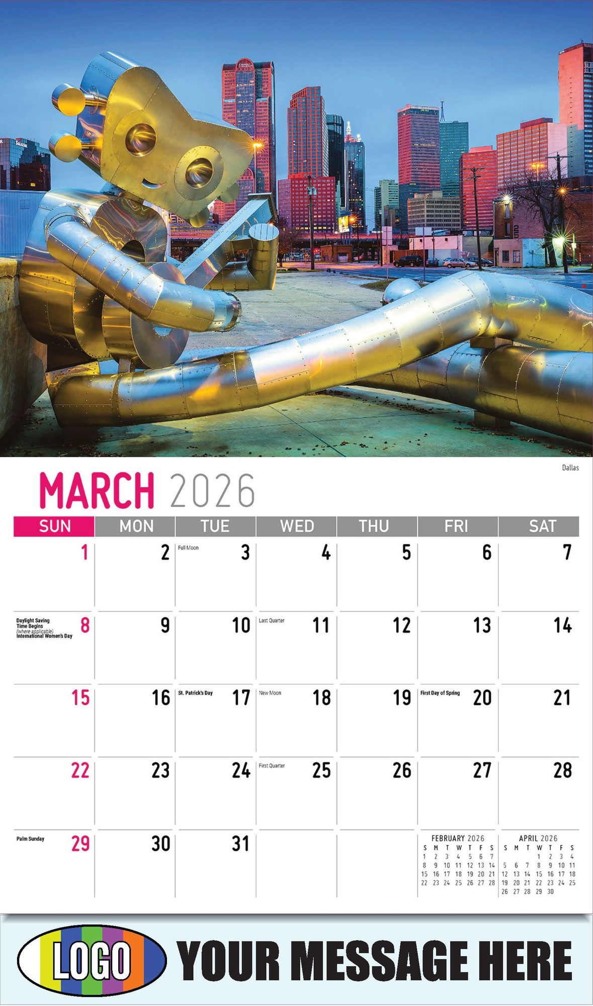 2026 Scenes of Texas Business Promotional Calendar