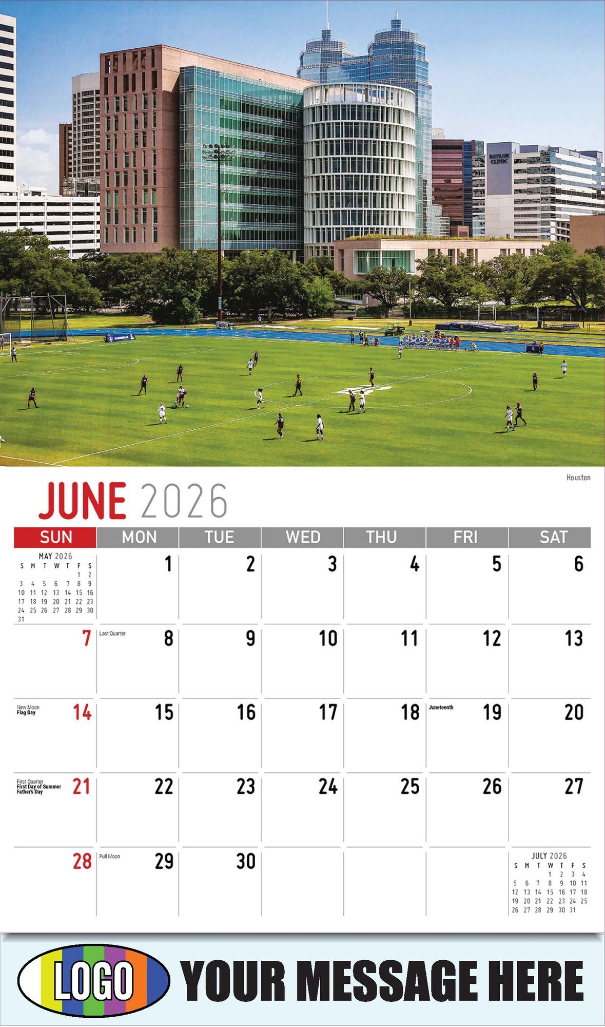 2026 Scenes of Texas Business Promotional Calendar