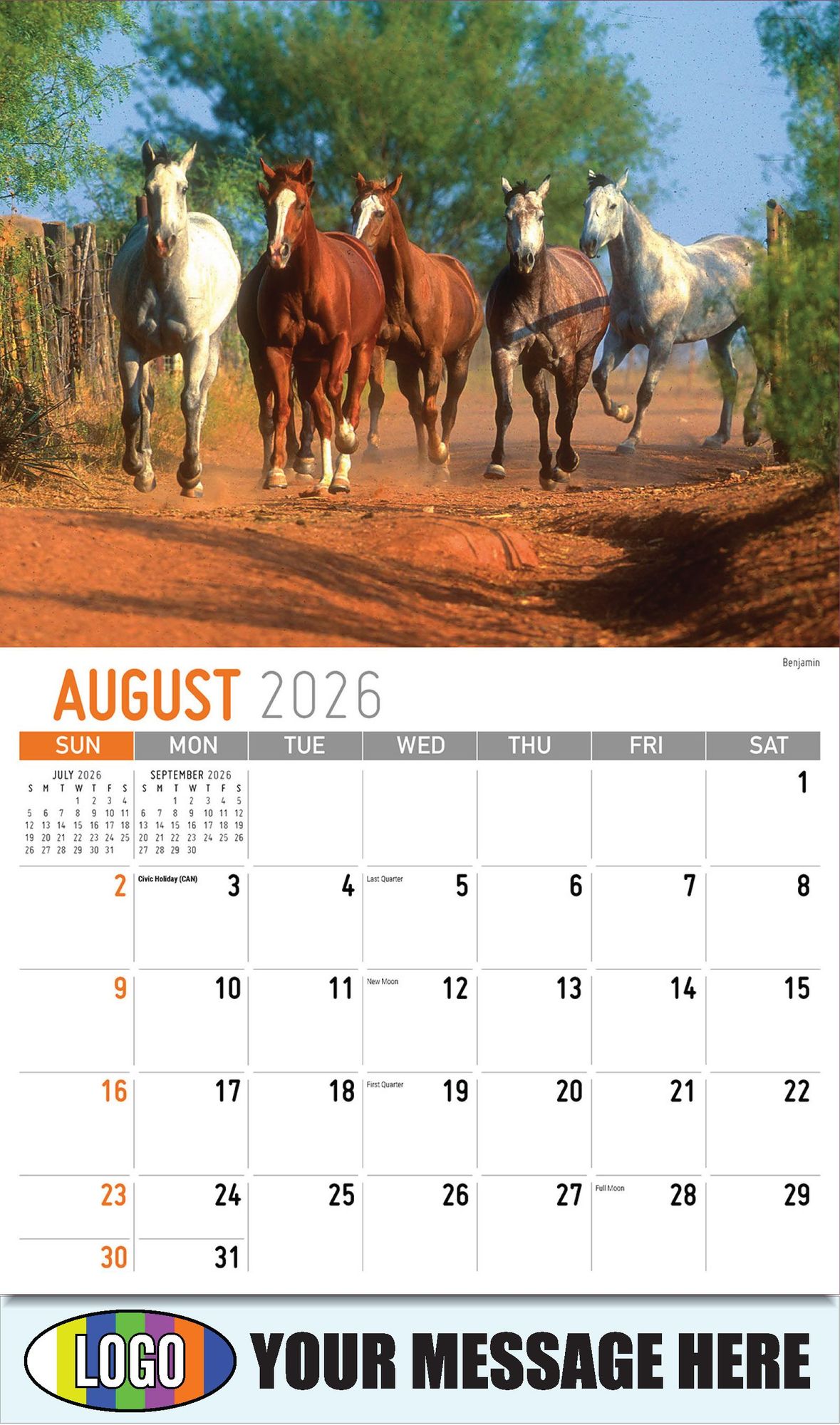 2026 Scenes of Texas Business Promotional Calendar