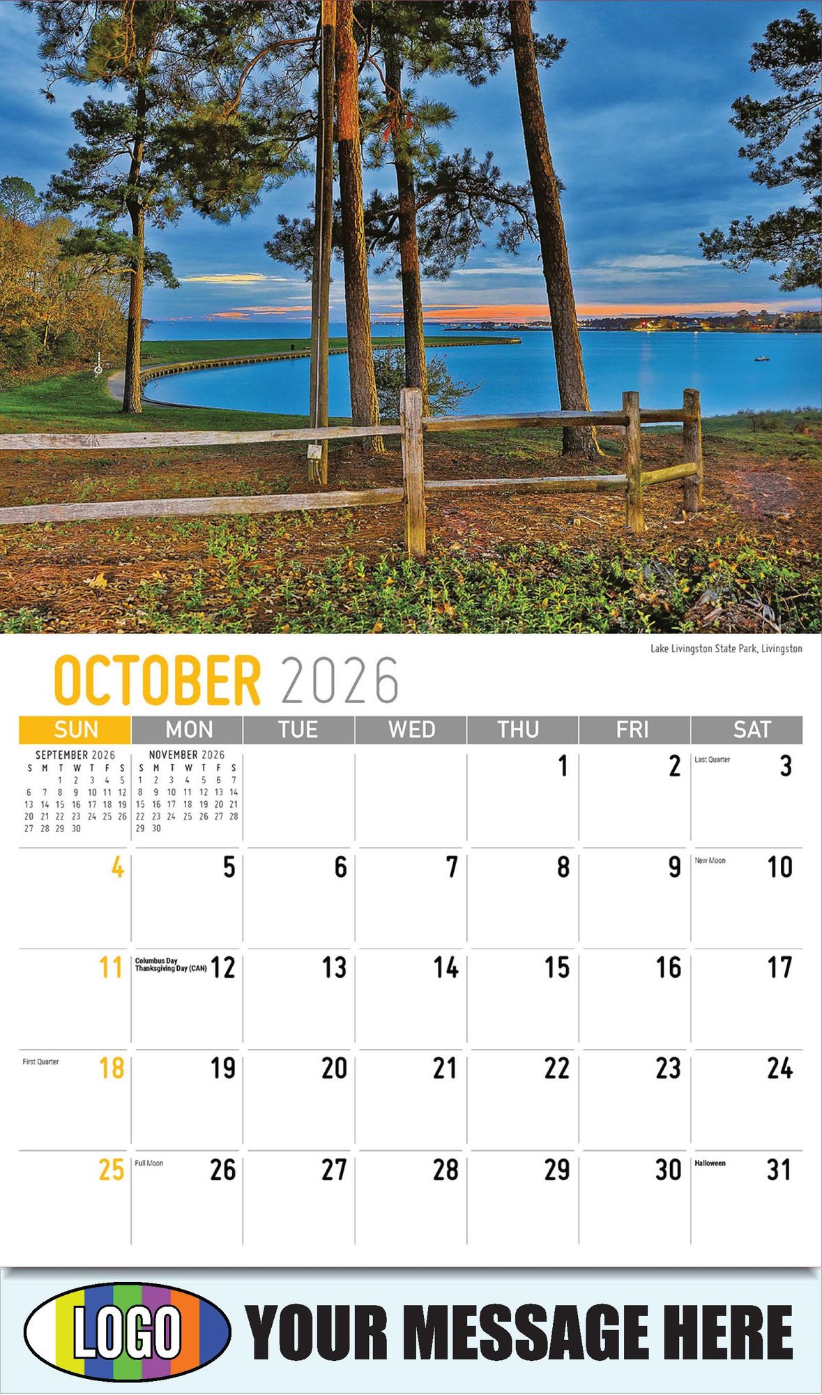 2026 Scenes of Texas Business Promotional Calendar