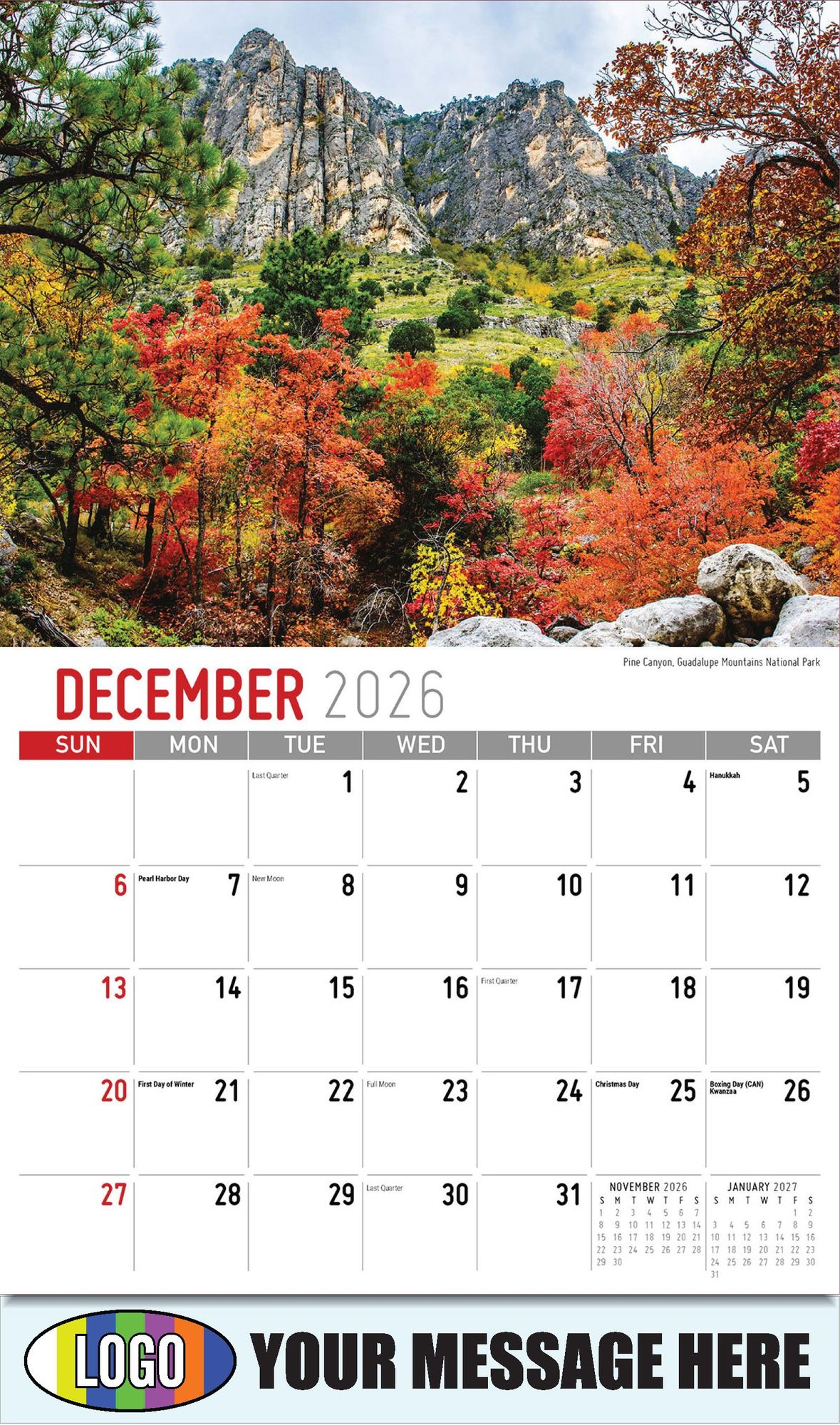 2026 Scenes of Texas Business Promotional Calendar