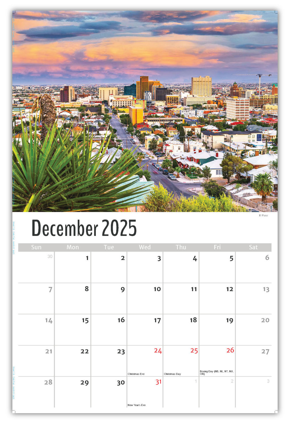 2026 Wall Calendar - Scenes of Texas