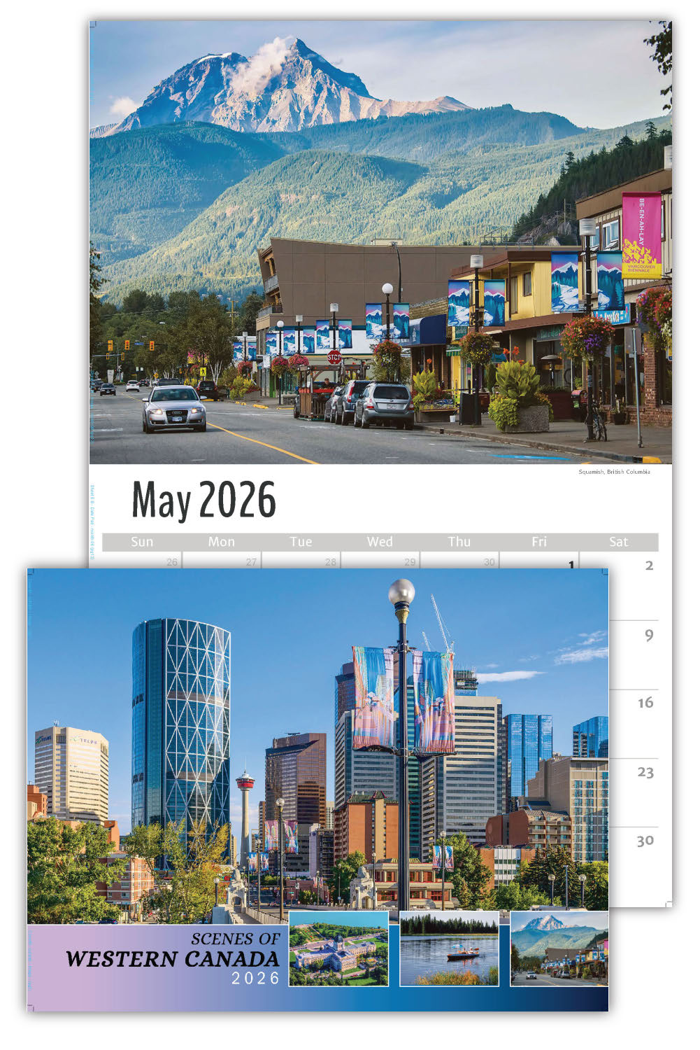 2026 Wall Calendar - Scenes of Western Canada