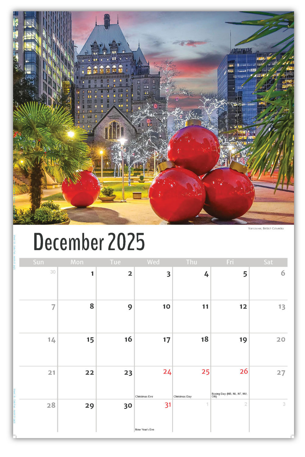 2026 Wall Calendar - Scenes of Western Canada
