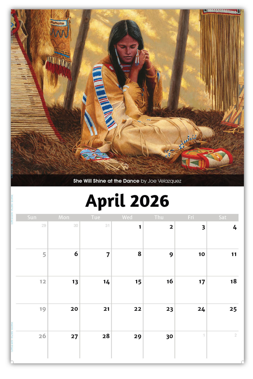 2026 Wall Calendar - Spirit of the West - Old West Art