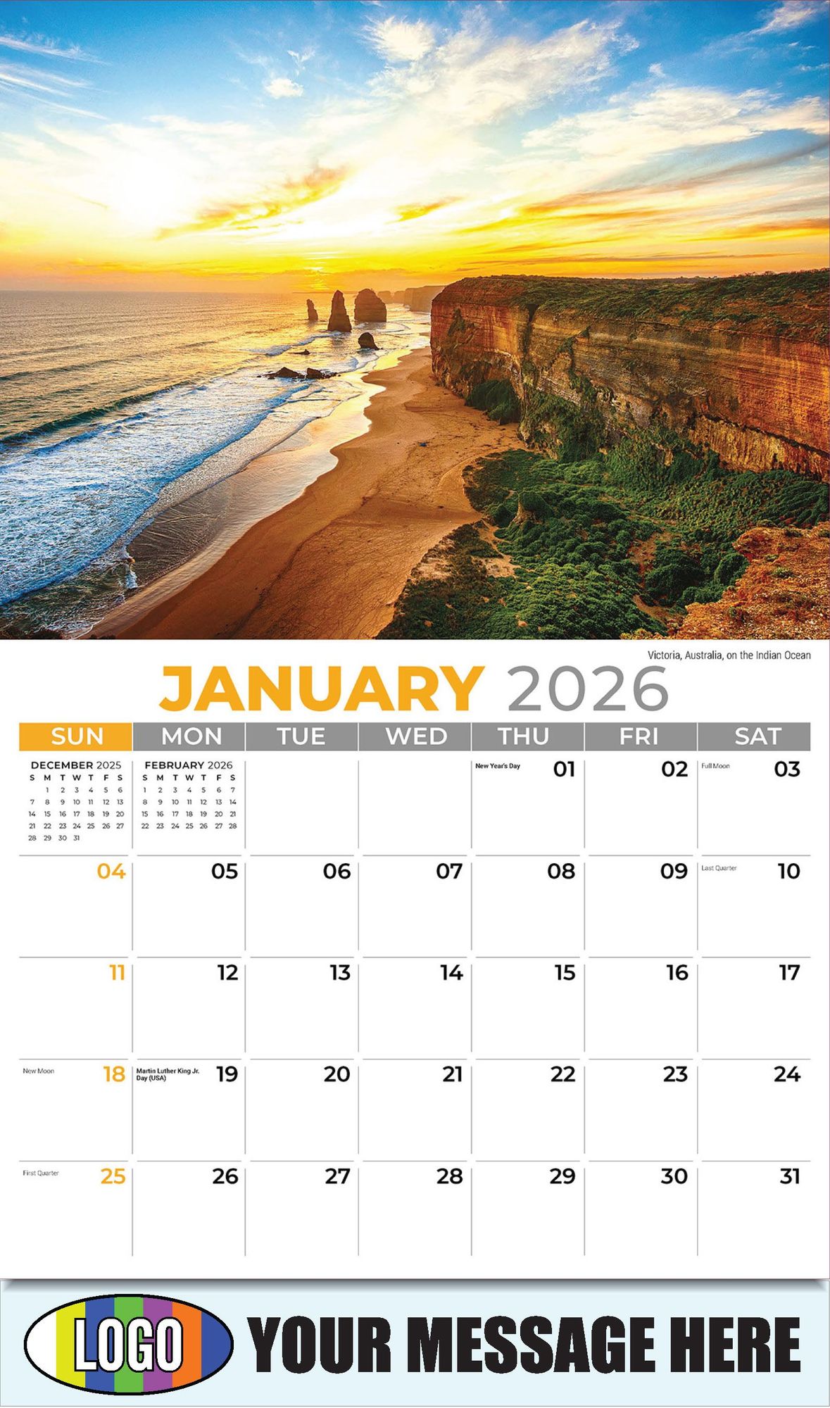 2026 Sun, Sand and Surf Business Promotional Calendar