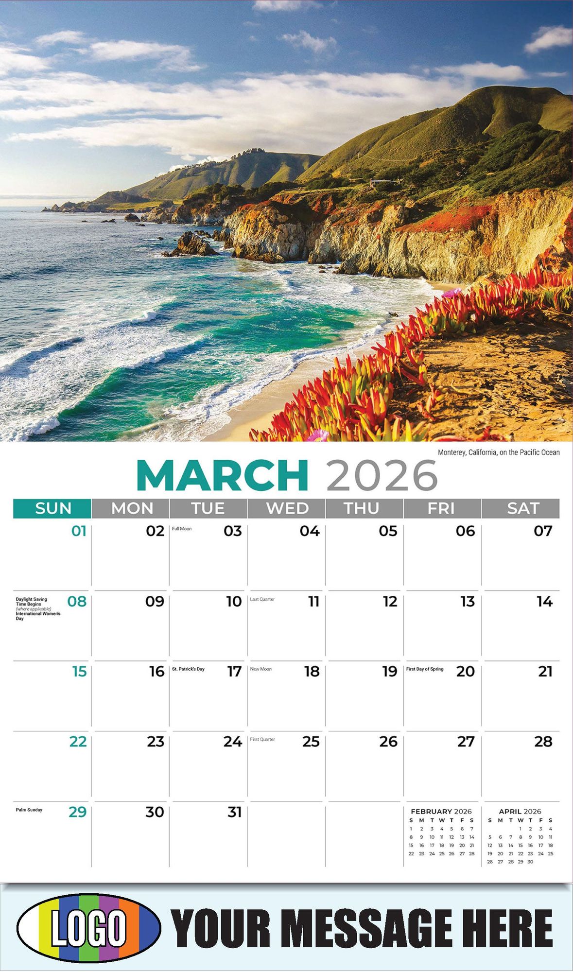 2026 Sun, Sand and Surf Business Promotional Calendar