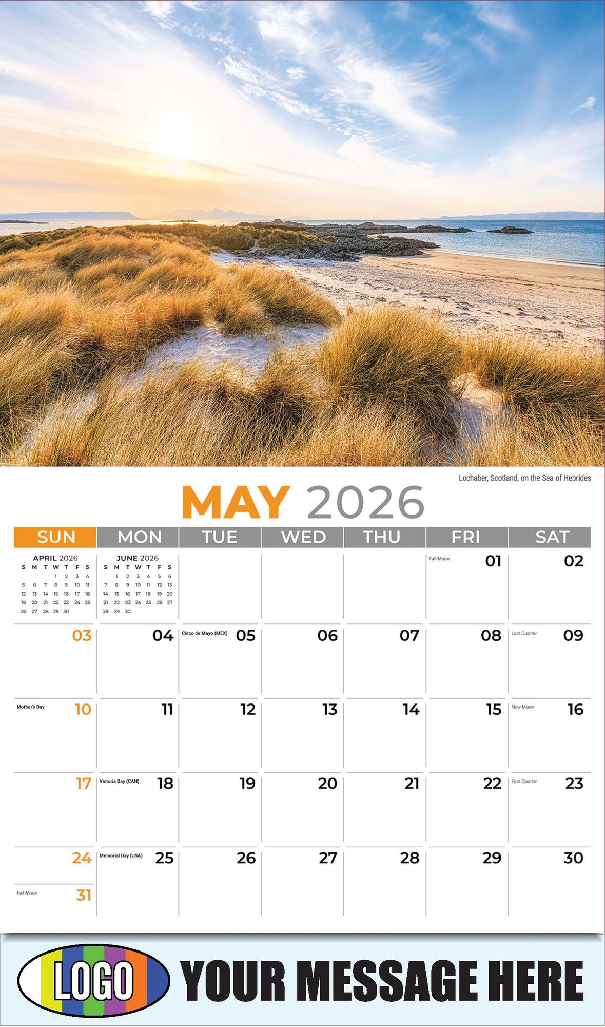 2026 Sun, Sand and Surf Business Promotional Calendar