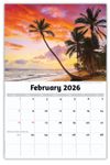 2026 Wall Calendar - Sun, Sand and Surf