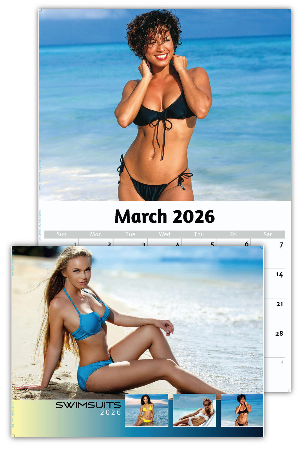 2026 Wall Calendar - Swimsuit Models