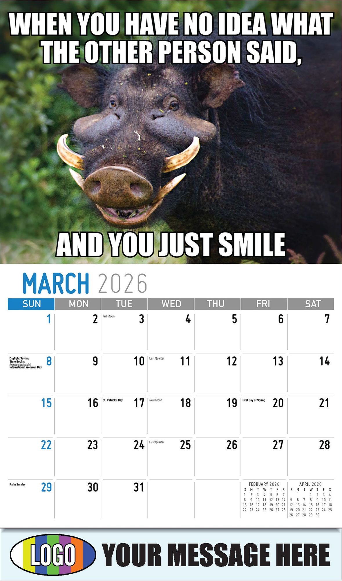 2026 The Memeing of Life Business Promotional Calendar