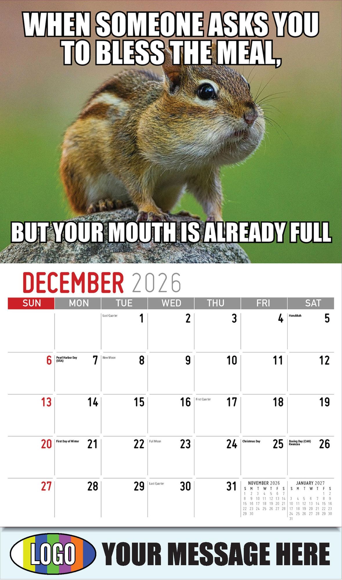 2026 The Memeing of Life Business Promotional Calendar