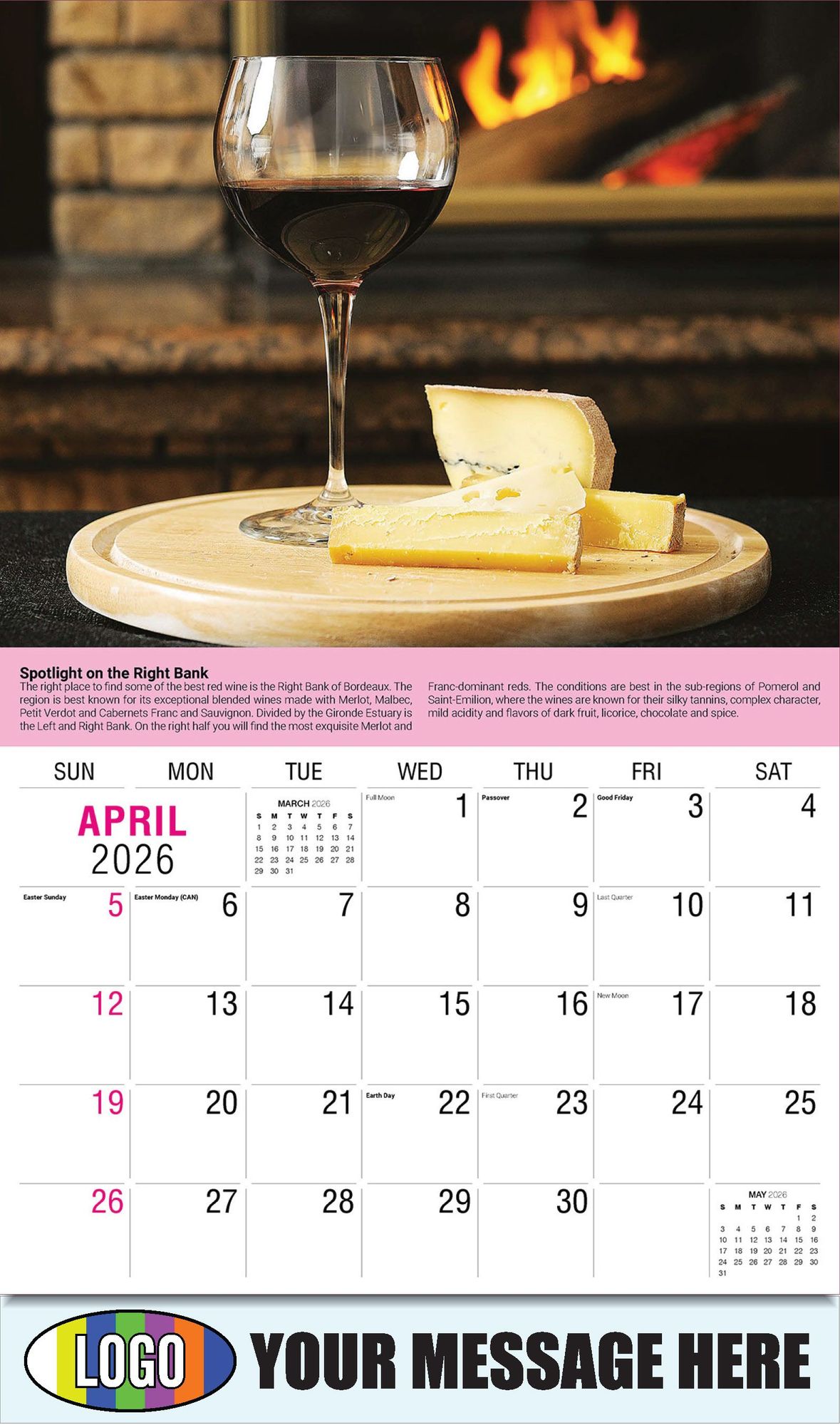 2026 Vintages: Wine Tips Business Promotional Calendar