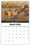 2026 Wall Calendar - Wildlife Portraits