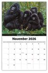 2026 Wall Calendar - Wildlife Portraits