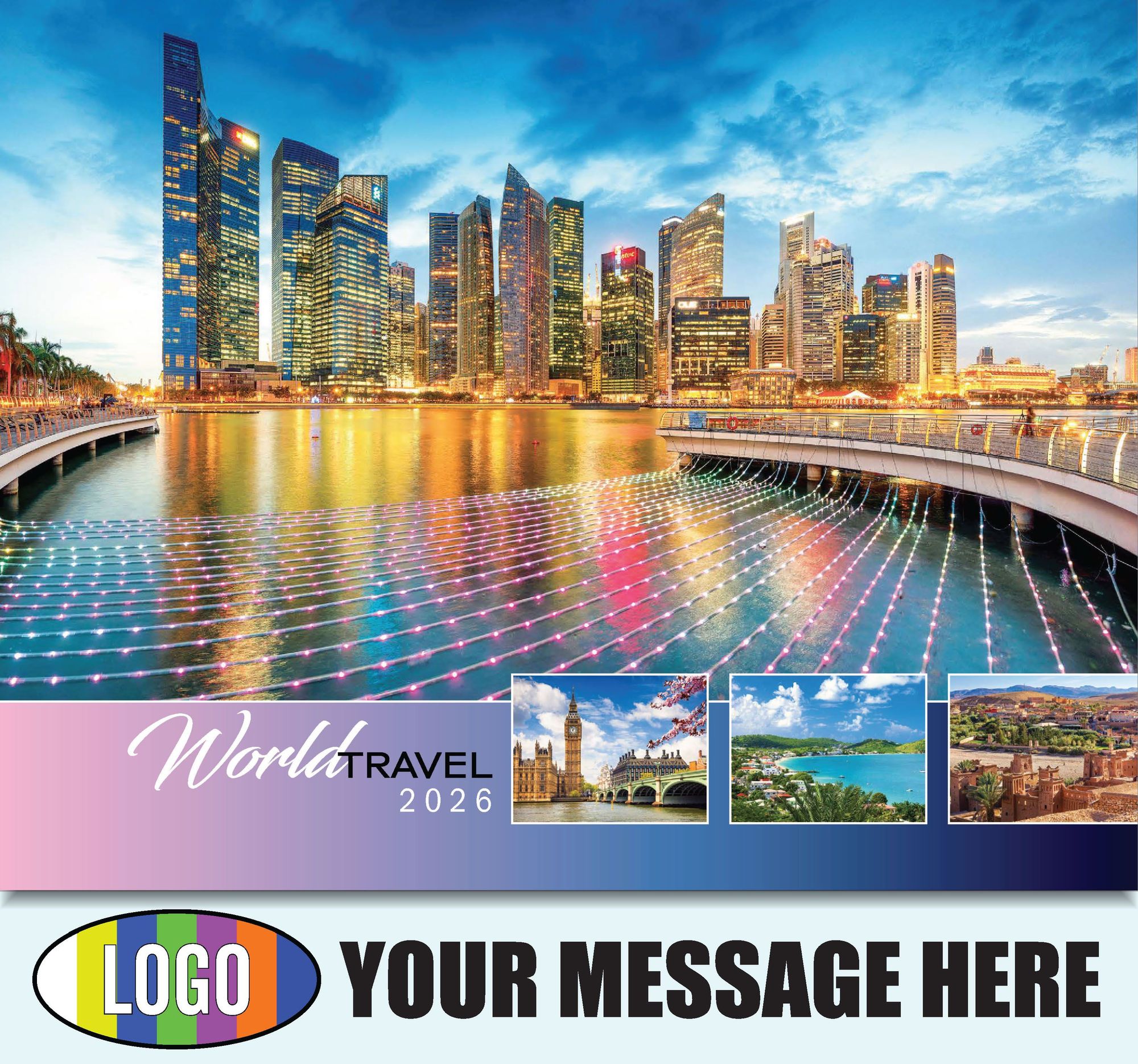 2026 World Travel Destinations Business Promotional Calendar