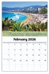 2026 Wall Calendar - World Travel Destinations