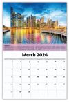 2026 Wall Calendar - World Travel Destinations
