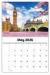 2026 Wall Calendar - World Travel Destinations