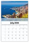 2026 Wall Calendar - World Travel Destinations