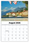 2026 Wall Calendar - World Travel Destinations